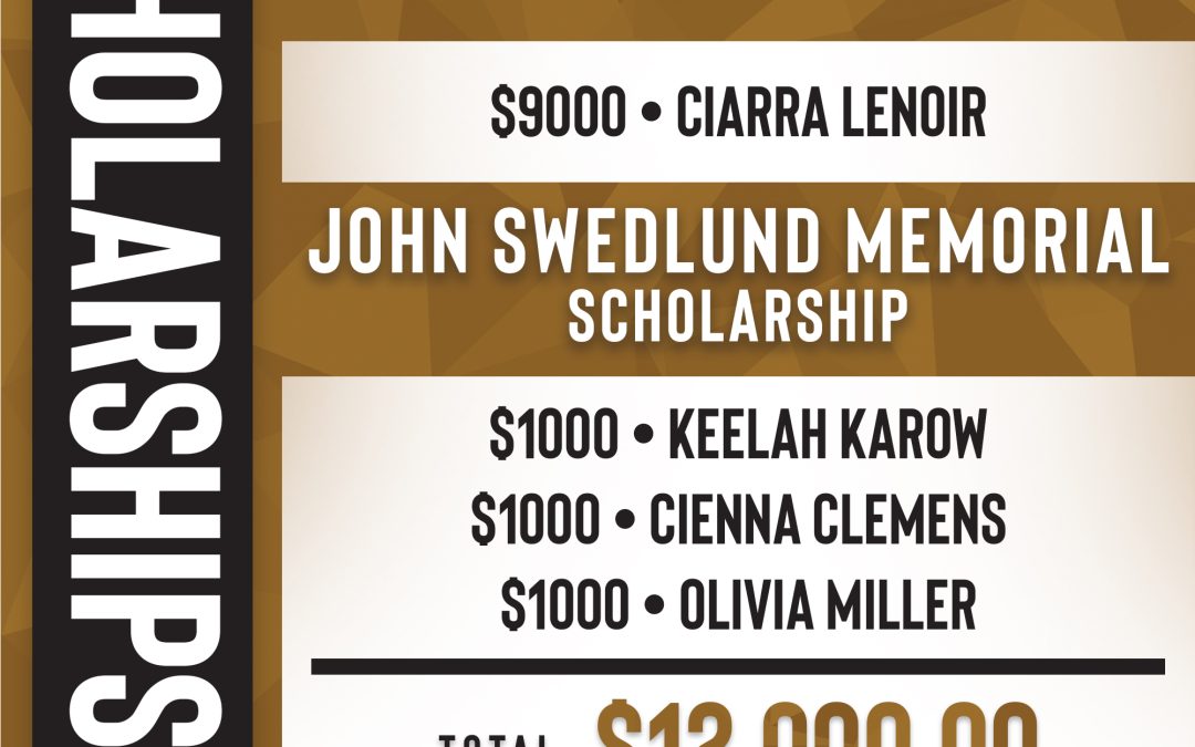 Congratulations to our Scholarship Winners!
