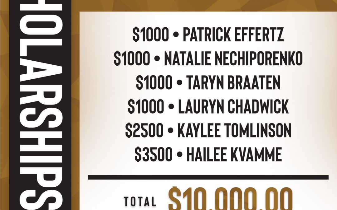 Congratulations to our Scholarship Winners!