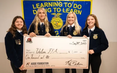 $1,000 Donated to Velva FFA Chapter