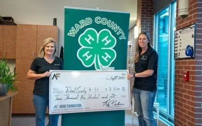 $2,500 Donated to Ward County 4-H