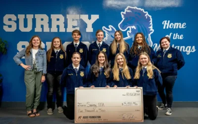 Surrey FFA is awarded $5,000 from the Aggie Foundation